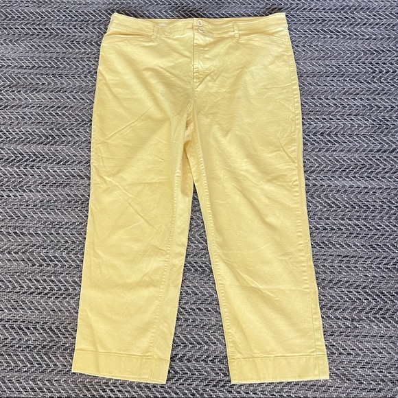 Loft high straight mustard jeans size 18 - Picture 7 of 9
